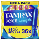 Tampax Compak Pearl Applicator Tampons Regular x36 GOODS Superdrug