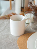 Mikasa Set of 4 White Egret Simple Fine China Mugs