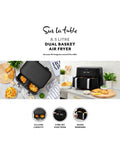 Sur La Table Black Core Duo Basket Air Fryer 8.5L