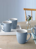 Denby 4 Piece Blue Elements Coffee Mugs