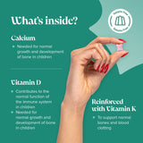 Novomins Kid's Calcium, Vitamin D & K2 30 Strawberry Flavour Gummies - 998882