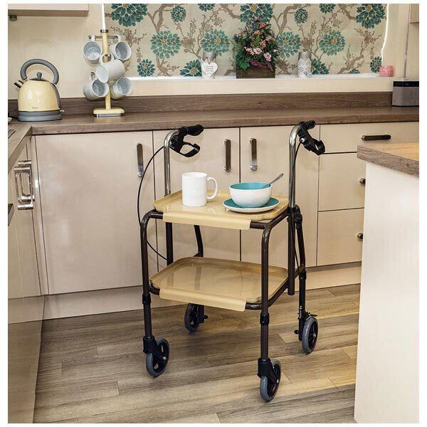 Aidapt Adjustable Kitchen Trolley with brakes - McGrocer