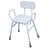 Aidapt Malling Perching Stool with Arms and Padded Back - McGrocer