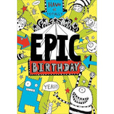 Aliens Totally Epic Birthday Card - McGrocer