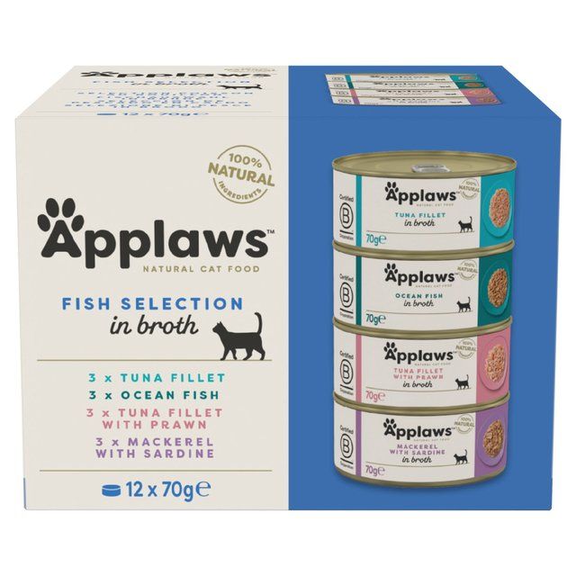 Applaws Cat Tin Multipack Fish Collection 12 x 70g - McGrocer