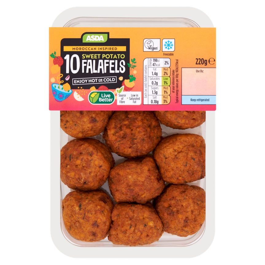 ASDA 10 Sweet Potato Falafels - McGrocer