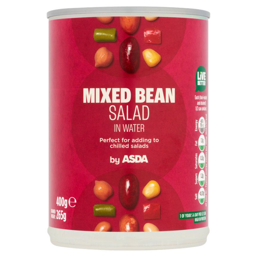 ASDA Mixed Bean Salad in Water 400g - McGrocer