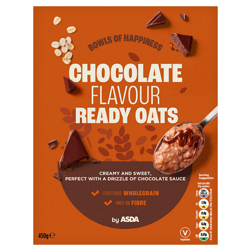ASDA Chocolate Flavour Ready Oats 450g - McGrocer