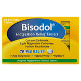 Bisodol Original Peppermint Flavour Chewable Tablets x60 - McGrocer