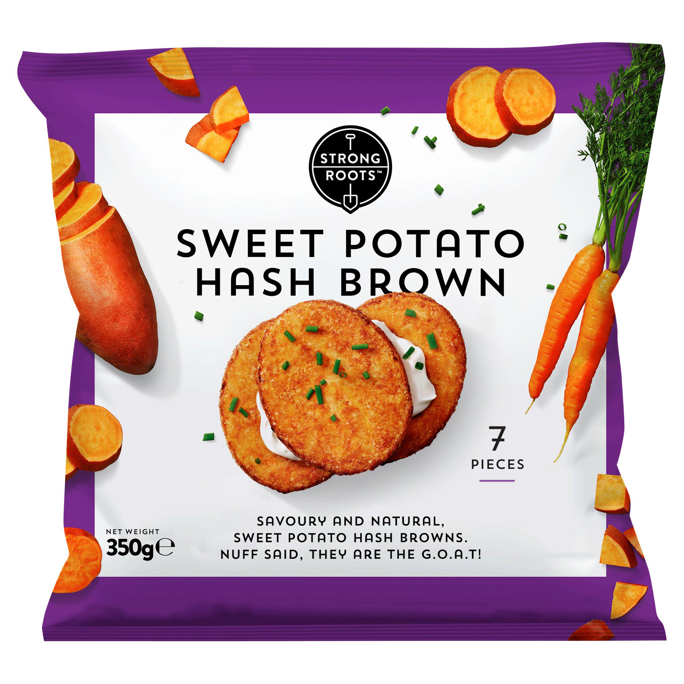 Strong Roots Sweet Potato Hash Brown 350g GOODS Sainsburys