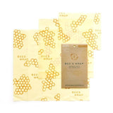 Bee's Wrap Reusable Food Wraps Assorted 3 per pack - McGrocer