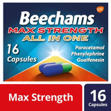 Beechams Cold & Flu Max Strength Cough & Congestion Relief Capsules 16 16 per pack - McGrocer