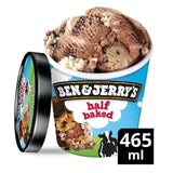 Ben & Jerry's Half Baked Vanilla & Chocolate Ice Cream Tub 465ml - McGrocer