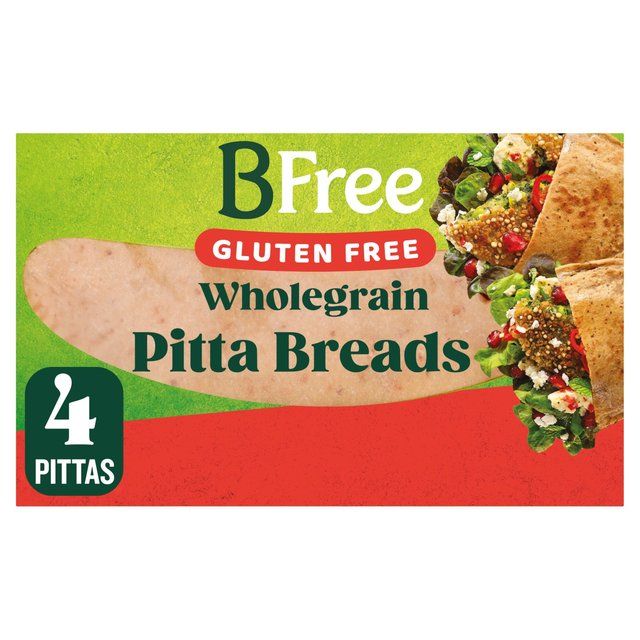 BFree Stone Baked Wholegrain Pitta Bread 4 x 55g - McGrocer