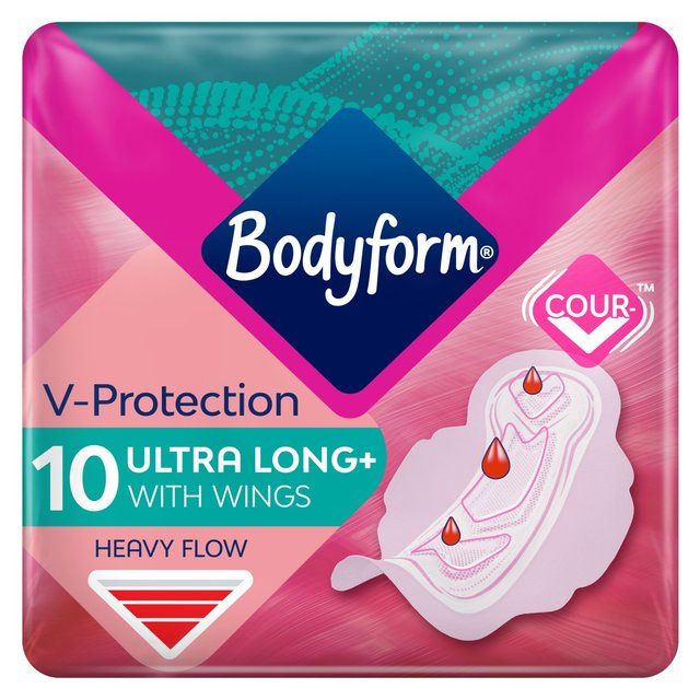 Bodyform Ultra Long Sanitary Towels Wings 10 per pack - McGrocer