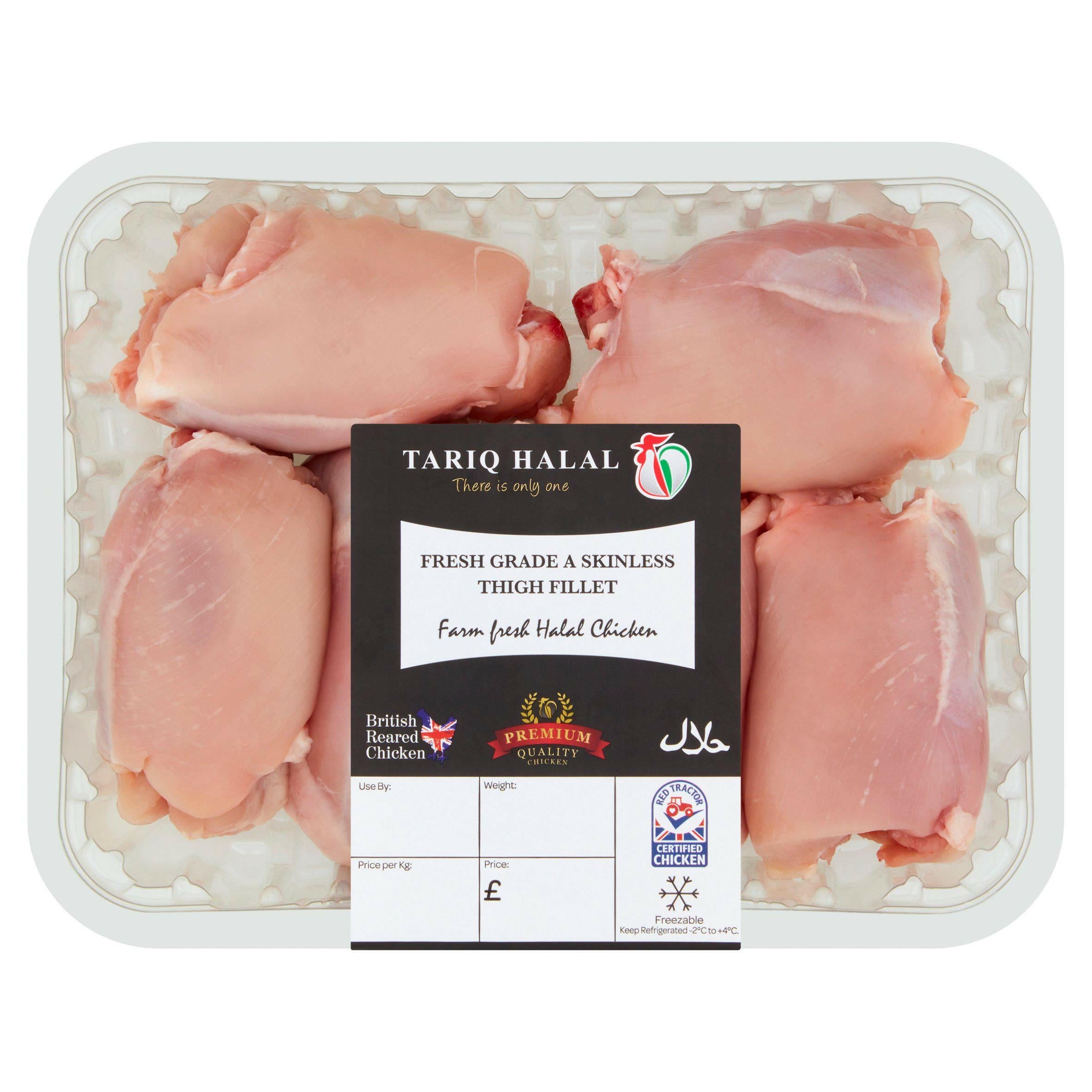 Tariq Halal Fresh Grade A Skinless Thigh Fillet GOODS Sainsburys