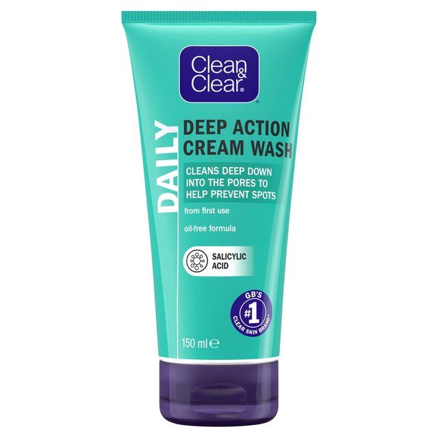 Clean & Clear Deep Action Oil Free Cream Face Wash 150ml