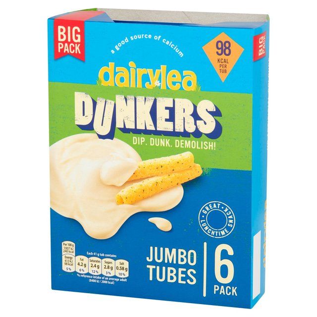 Dairylea Dunkers Jumbo Tubes Cheese Snacks 6 x 41g