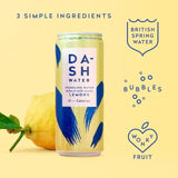 DASH Lemon Infused Sparkling Water 12 x 330ml