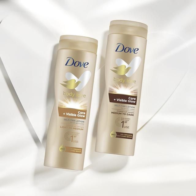 Dove Visible Glow Medium to Dark self tan lotion 400ml