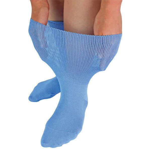 Dr.Socks Extra Wide Bamboo Oedema Socks 12-14 UK Blue