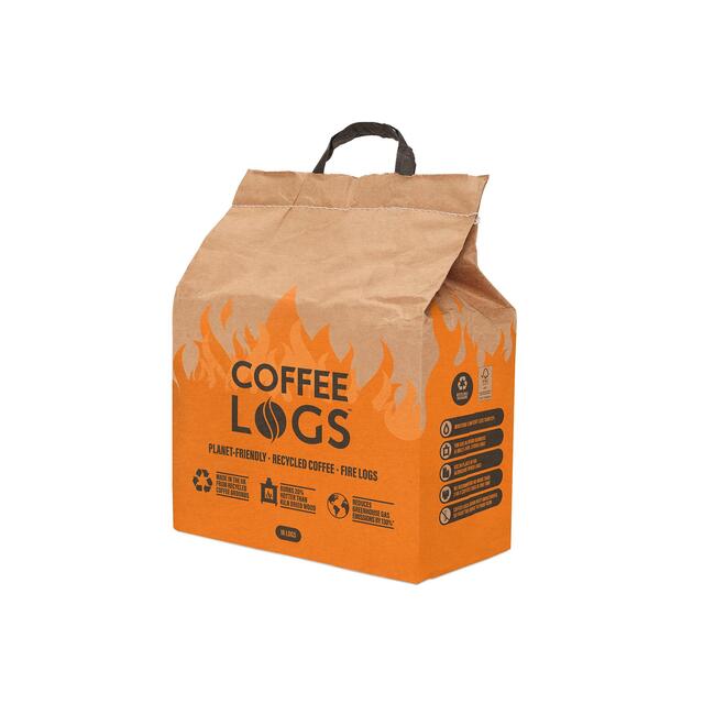 Bio-Bean Coffee Logs Fire Logs 16 per pack - McGrocer