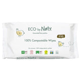 Eco by Naty Sensitive Compostable Wipes 56 per pack
