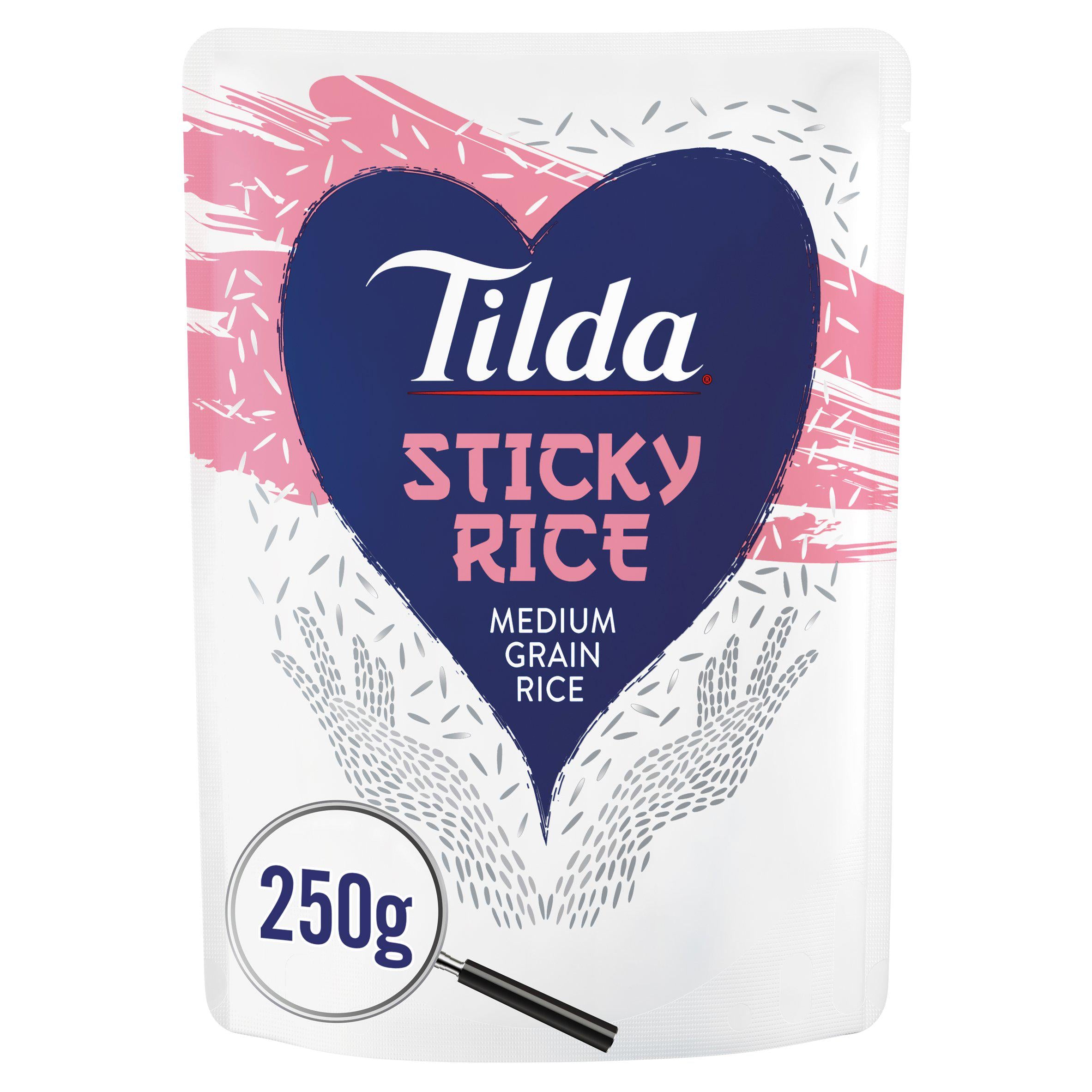 Tilda Microwave Rice Classics Sticky 250g GOODS Sainsburys