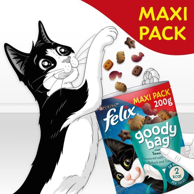 Felix Goody Bag Seaside Salmon Pollock & Trout Cat Treats 200g