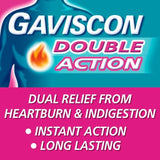 Gaviscon Double Action Liquid Heartburn Indigestion Mint 600ml