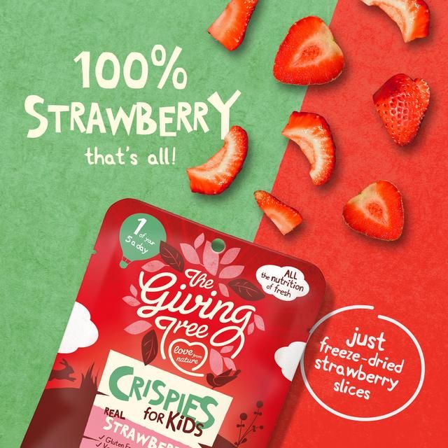 Giving Tree Freeze Dried Strawberry Crispies for Kids 10g