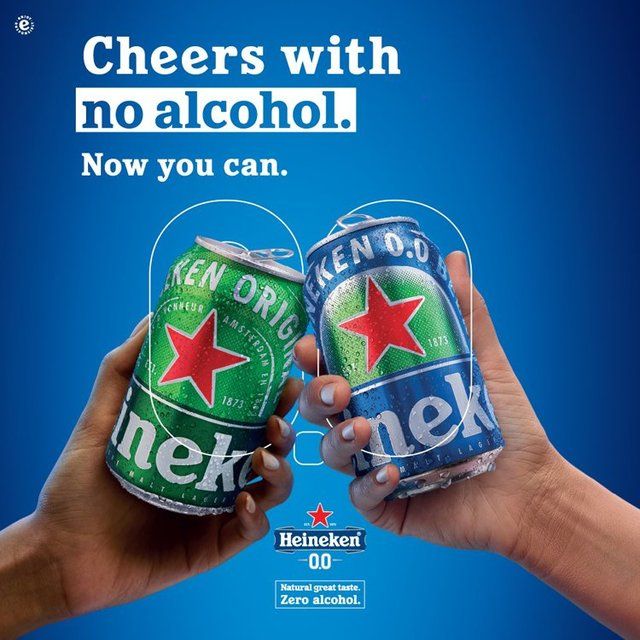 Heineken 0.0 Alcohol Free Beer Cans 6 x 330ml