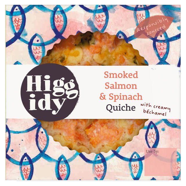 Higgidy Smoked Salmon & Spinach Quiche 155g