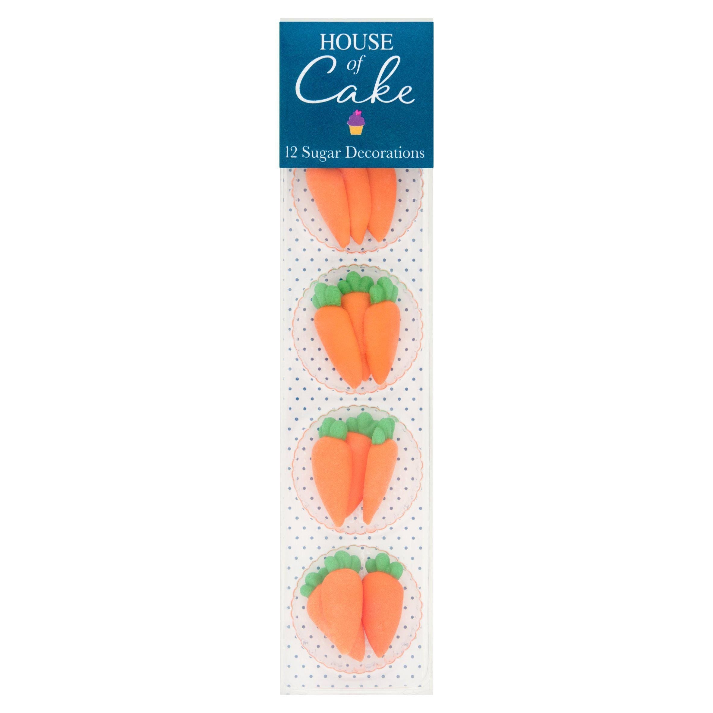 House of Cake Carrot Sugar Decorations 25g