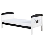 Ickle Bubba Coleby Style Cot Bed and Sprung Mattress - Mono Mountains