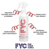 FYC 2x Refresh & Detangle Spray 1x Leave In Conditioner for Curly Hair