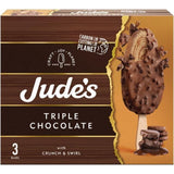 Jude's Triple Chocolate Sticks 3 x 80ml