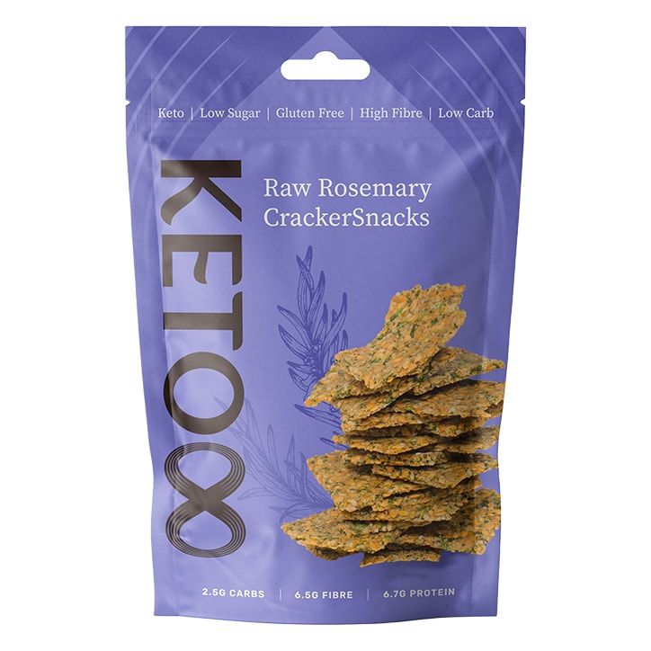 Keto8 Raw Rosemary CrackerSnacks 35g Carrot & Sesame