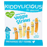 Kiddylicious Cheesy Flavoured Veggie Straws Baby Snacks 12g