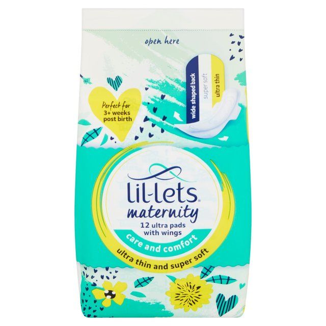 Lil-lets Maternity Ultra Pads 12 per pack