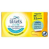 Lil-Lets Non-Applicator Tampons Regular 32 per pack