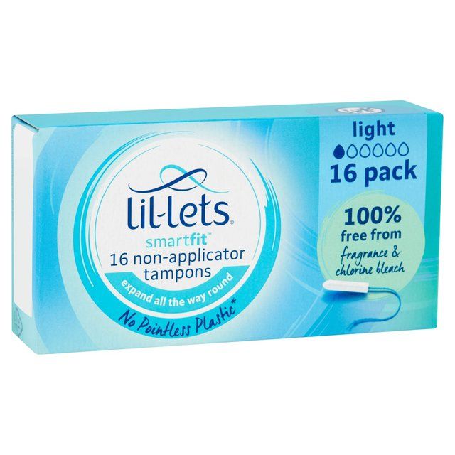 Lil-Lets SmartFit Non-Applicator Tampons Lite 16 per pack