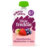 Little Freddie Strawberries Blueberries & Oats Organic Pouch 6 mths+ 100g