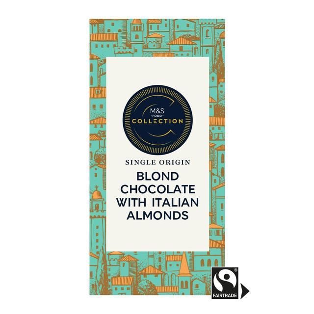 M&S Collection Blond Chocolate with Italian Almonds 100g
