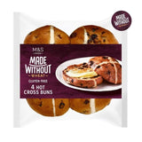 M&S Made Without Hot Cross Buns 4 per pack