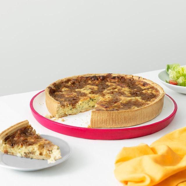 M&S Quiche with Caramelised Onion Cheddar & Emmental Cheese 1.5kg
