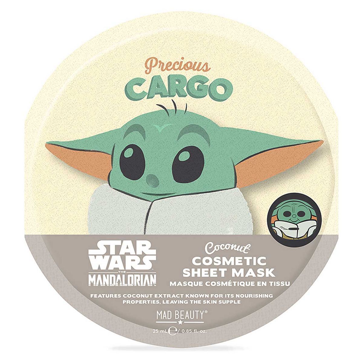 Mad Beauty Disney Mandalorian Grogu Cosmetic Sheet Mask 25ml