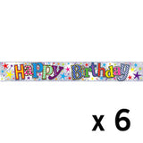 Bannière en aluminium Simon Elvin pour anniversaire adulte (lot de 6)