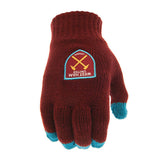 Gants d'hiver tactiles pour adultes West Ham United FC