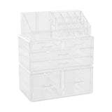 Organisateur de maquillage en acrylique transparent avec tiroirs Livingandhome